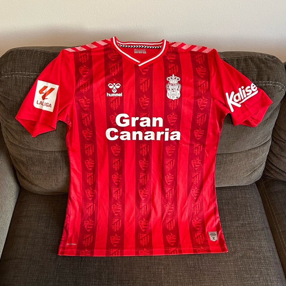 Hummel Authentic Las Palmas 2023 La Liga Spain Soccer Futbol Jersey Men’s Sz: S